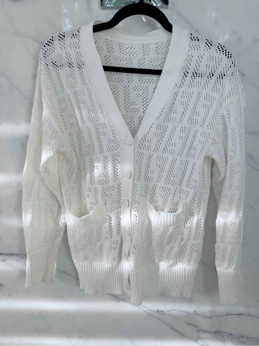 Fendi monogram knit cardigan size M